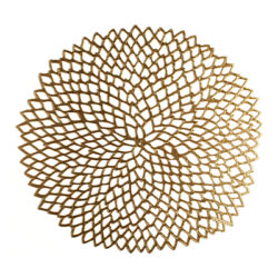 Chilewich Dahlia Placemat Brass